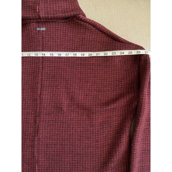 Columbia Pullover Fleece Sweatshirt Womens XL Red wBlack Checked Fleece Sweater - Picture 13 of 13
